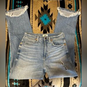 Wrangler distressed cutoff jeans